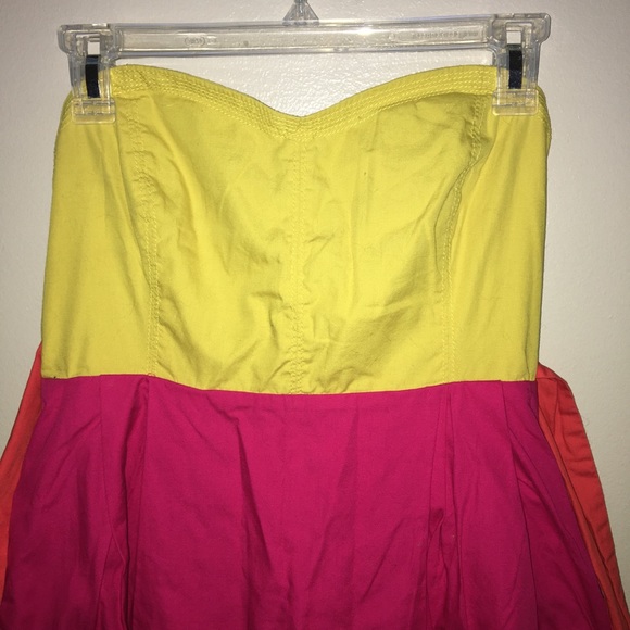 Anthropologie Maeve Parading Hues Strapless Dress - Picture 4 of 12